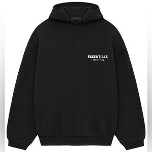 Essentials Men's Classic Black/White Hoodie XL